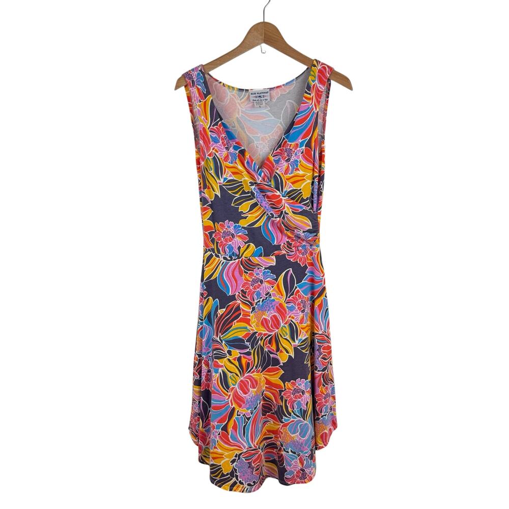 Blue Platypus Floral Jersey Dress